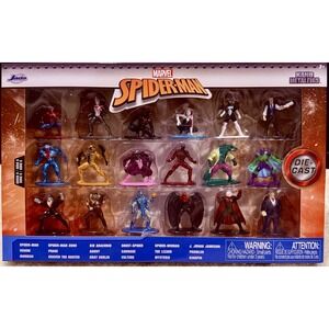 Marvel Spider-Man‎ Nano Metalfigs 18-Pack Die-Cast Mini Figures Jada Toys